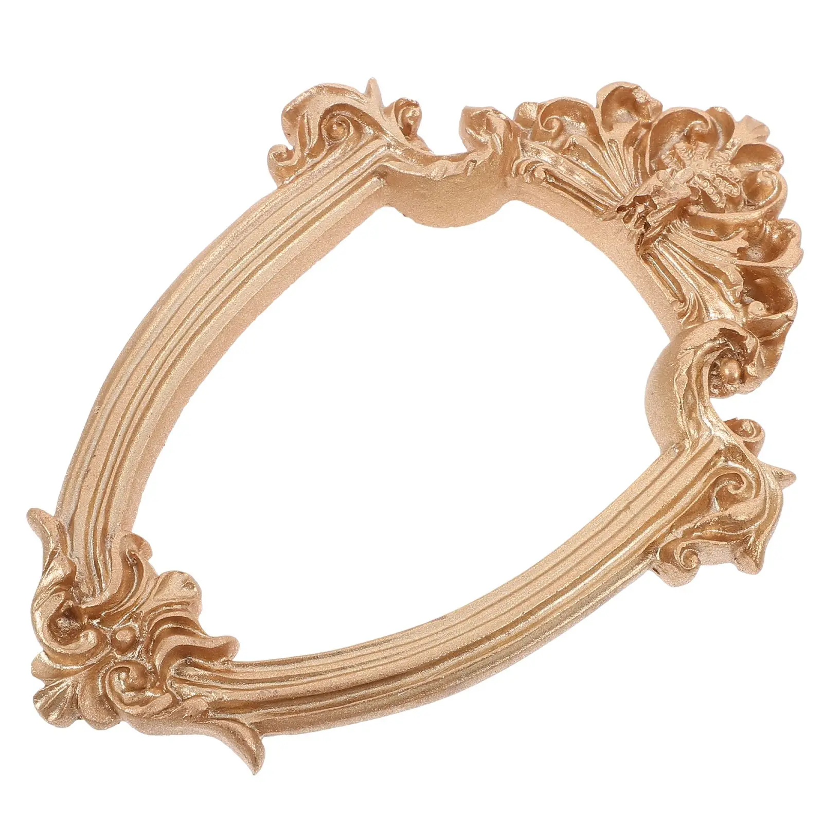 

Embossed Picture Frame Mini Gold Frames Vintage Tiny Rustic Retro Resin Crafts