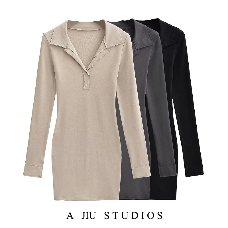 

Приталенная длинная футболка Sve Dr, женская весенняя внутренняя одежда, воротник с высокой талией, Pure Desire Sle, повседневная, высокого качества Dr