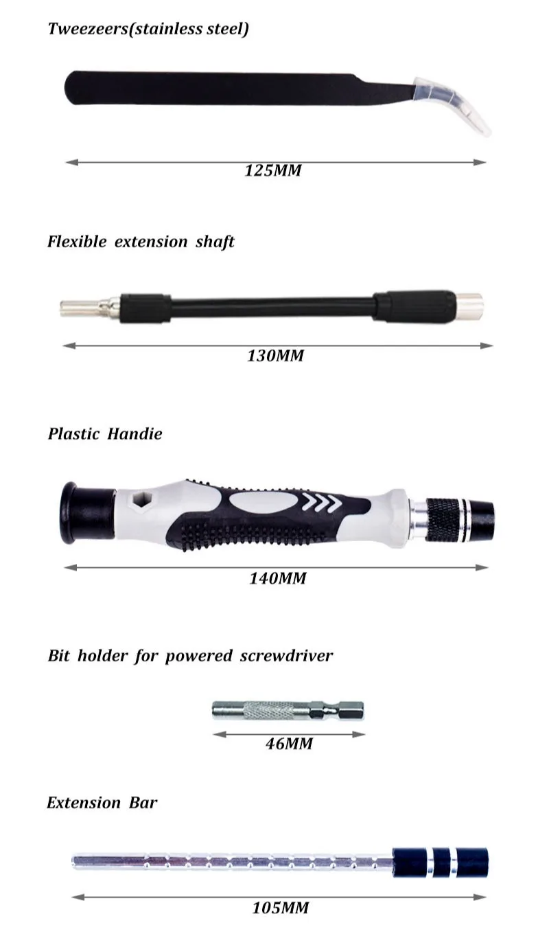 115-in-1-Multifunktions-Präzisions-Magnetschraubendreher-Set für Computer, PC, Handy-Ausrüstung, Reparatur, Schraubendreher-Set, Handwerkzeuge