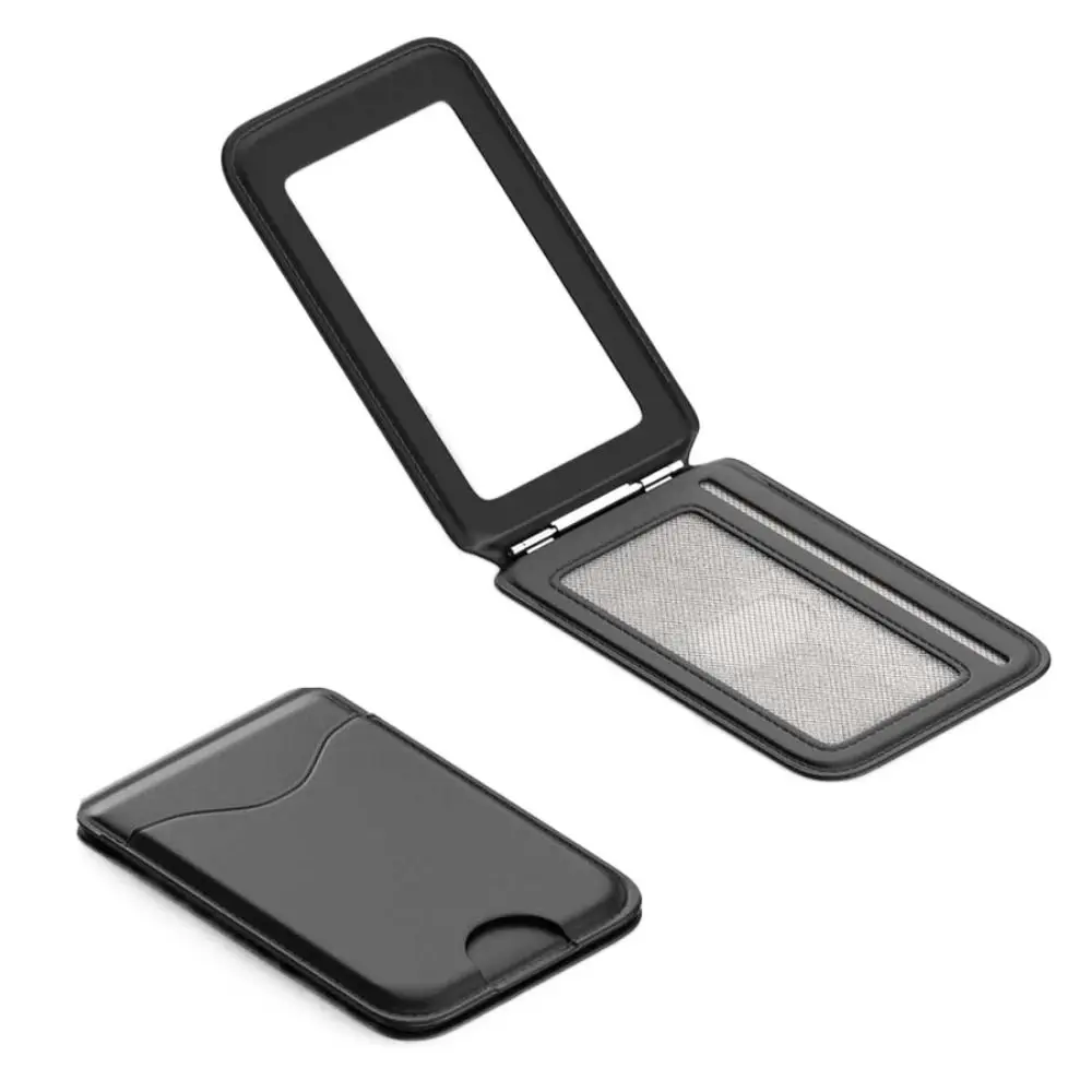 

For Magsafe Magnetic Card Holder Foldable Strong Adsorption Phone Stand Anti-theft Leather for iPhone17 16 15 14 13 12 Series