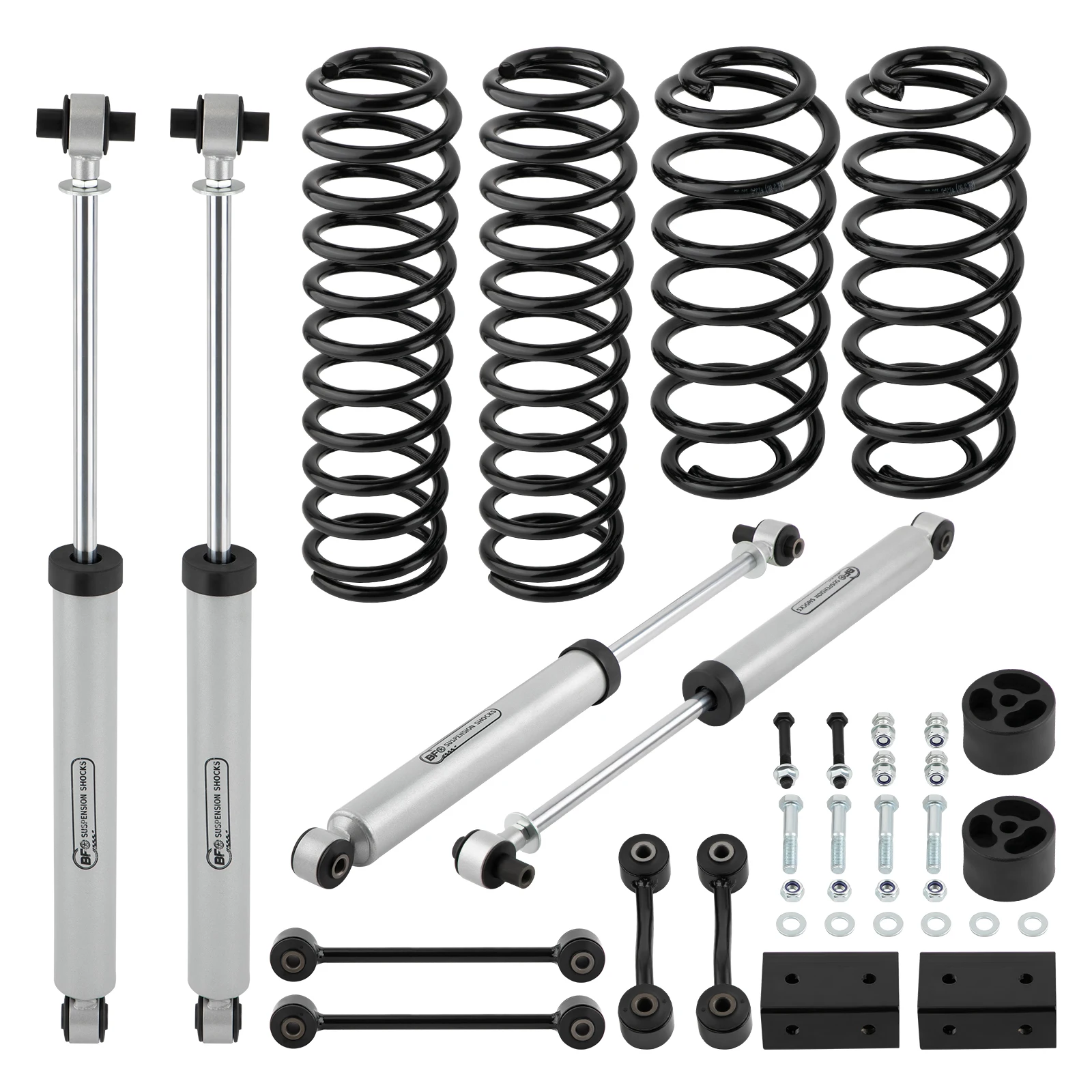 2,5-Zoll-Aufhängungs-Hebeset mit Stabilisatorverbindungen für Jeep Wrangler JLU 2018–2023