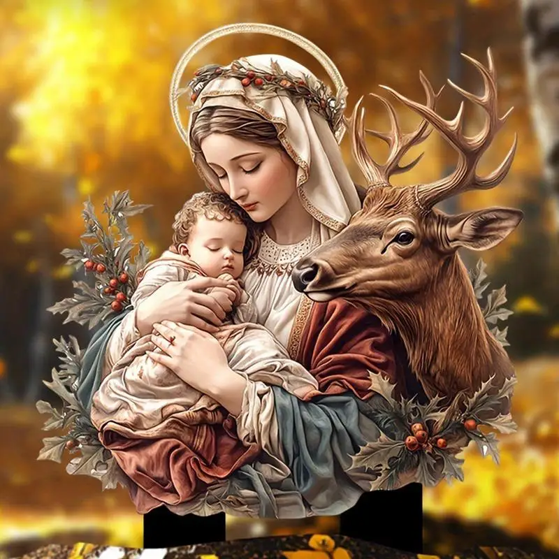 Decoración de jardín Serene, estacas de jardín acrílicas impermeables, estatuas multifuncionales para exteriores, colores vibrantes para jardín, Patio, césped frontal