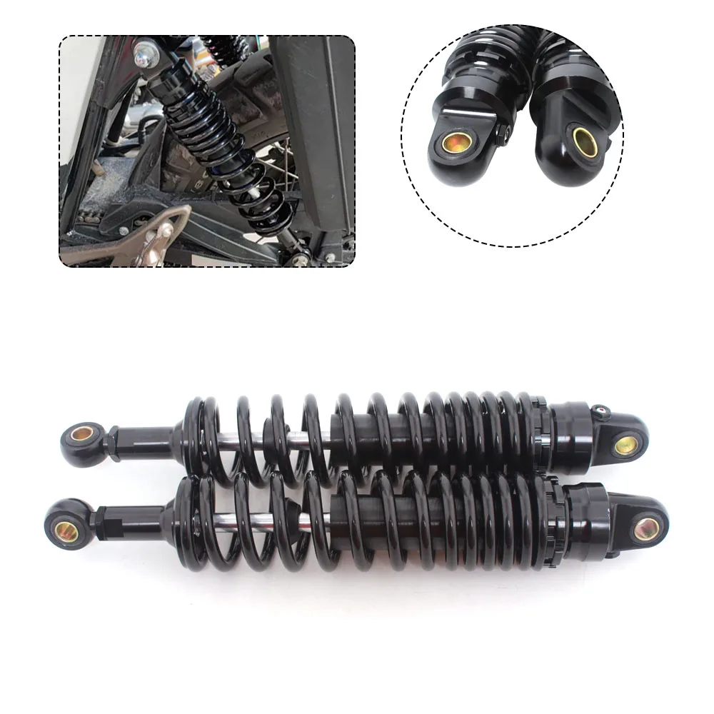 360mm Motorcycle Shock Absorber Suspension Protection Rear Shocker Absorbers Black For Harley Scooter ATV Quad Dirt Sport Bike