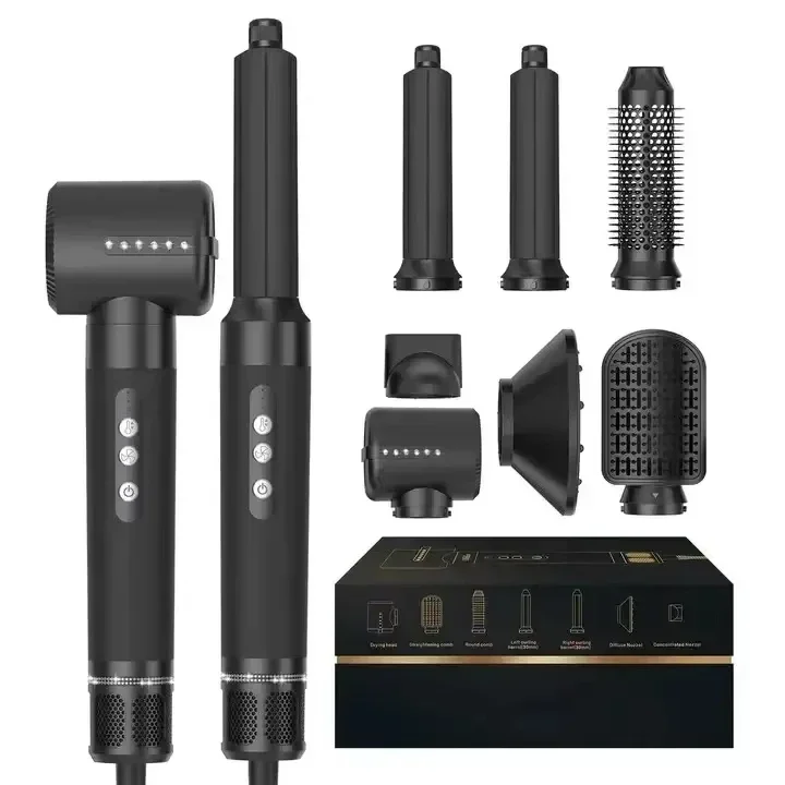 NONE 7-in-1-Haartrockner-Heißkamm-Set, professioneller Lockenstab, Haarglätter, Styling-Tool für Dyson Airwrap Hochgeschwindigkeits-H 4