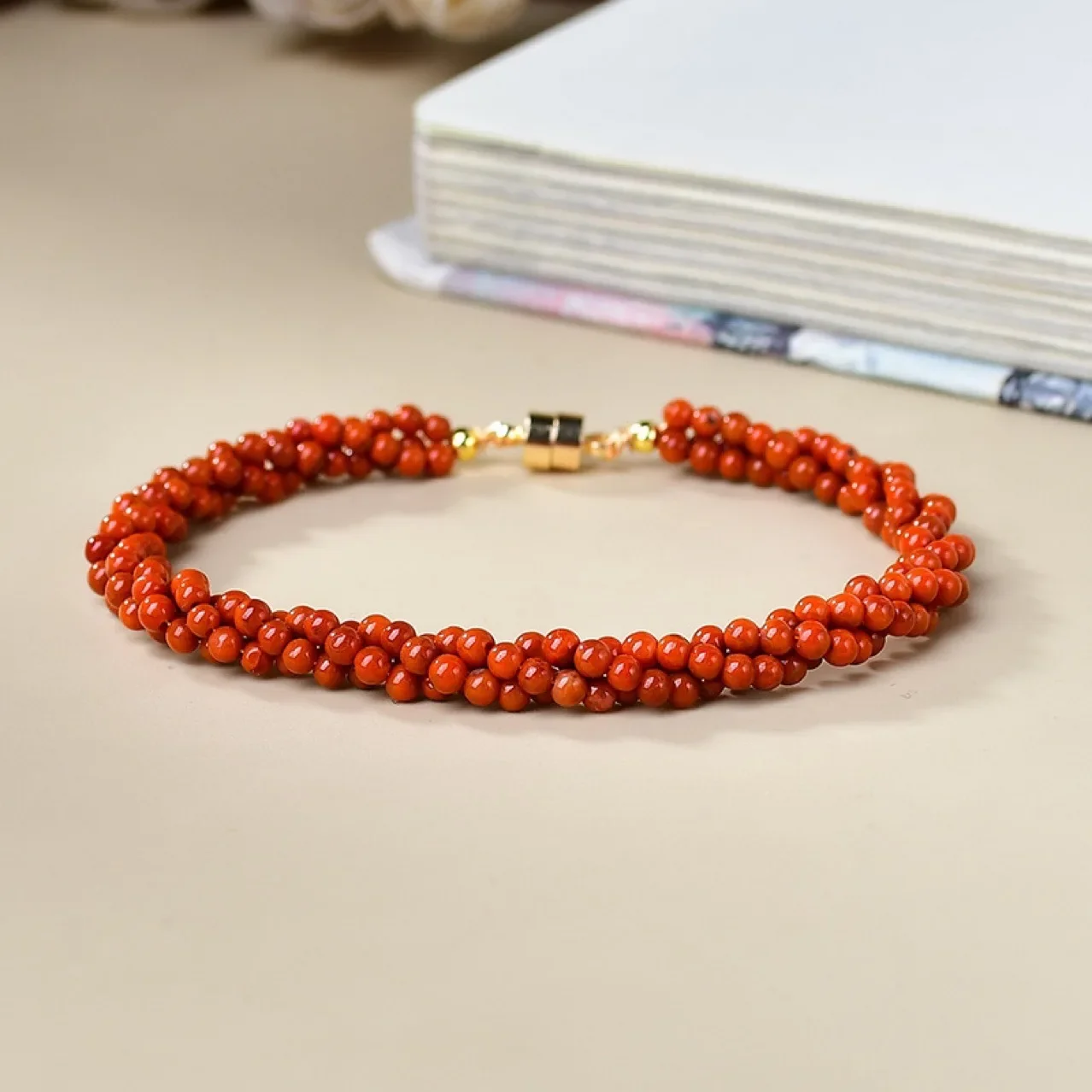 Nanhong Agate Twist Bracelet, Women's Fashion Lucky Bracelet