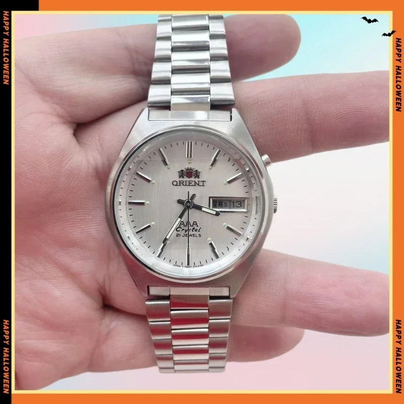 DFDG 36MM Japanese Movement 3A Stainless Steel Ultra-Thin Dial Full Functionality World Time Men's Mechanical Orient Watch view 2