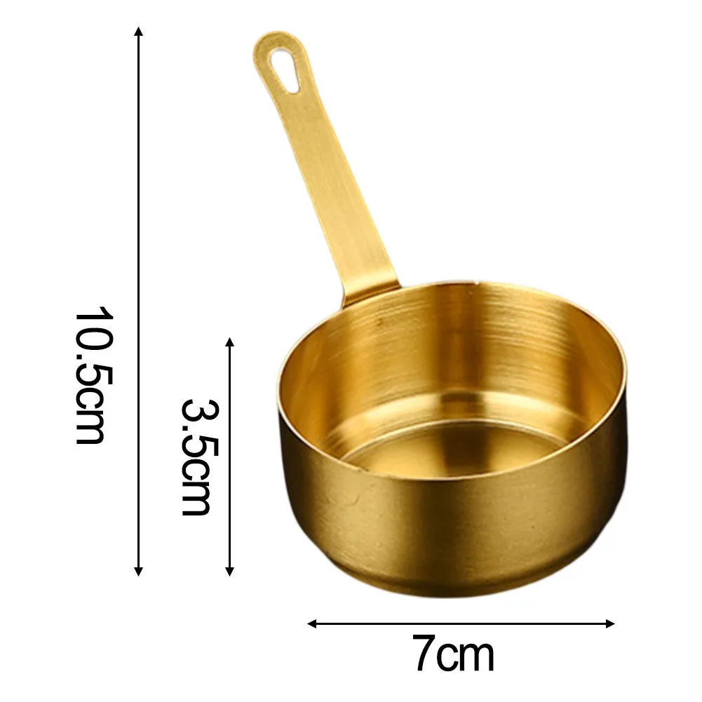 100ML Sauce Pan Mini Sauce Pan Home Kitchen Long Handle Easy To Store Hanging Hole High Temperature Resistance