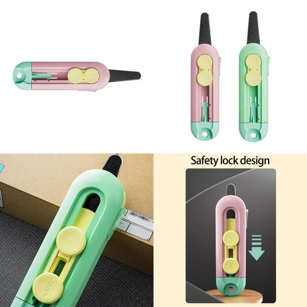 Box Cutter Envelope Opener Retractable Box Opener Packer Opener Paper Cutter para uso do escritório casa