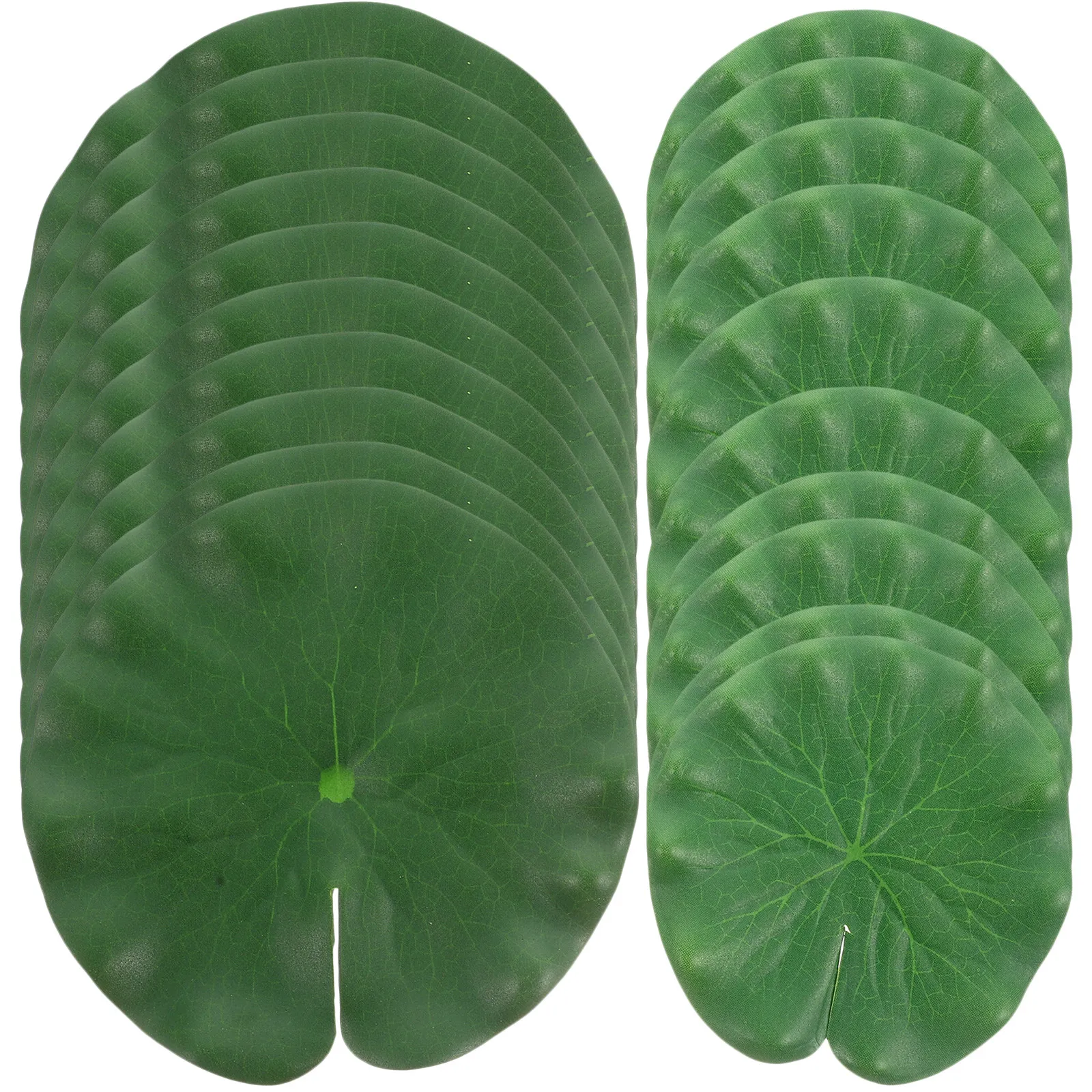 20Pcs Artificial Lotus-Leaves Pond Floating Decoration Safe Eva Material Simulation Leaf Aquarium Fish Tank Photo Props