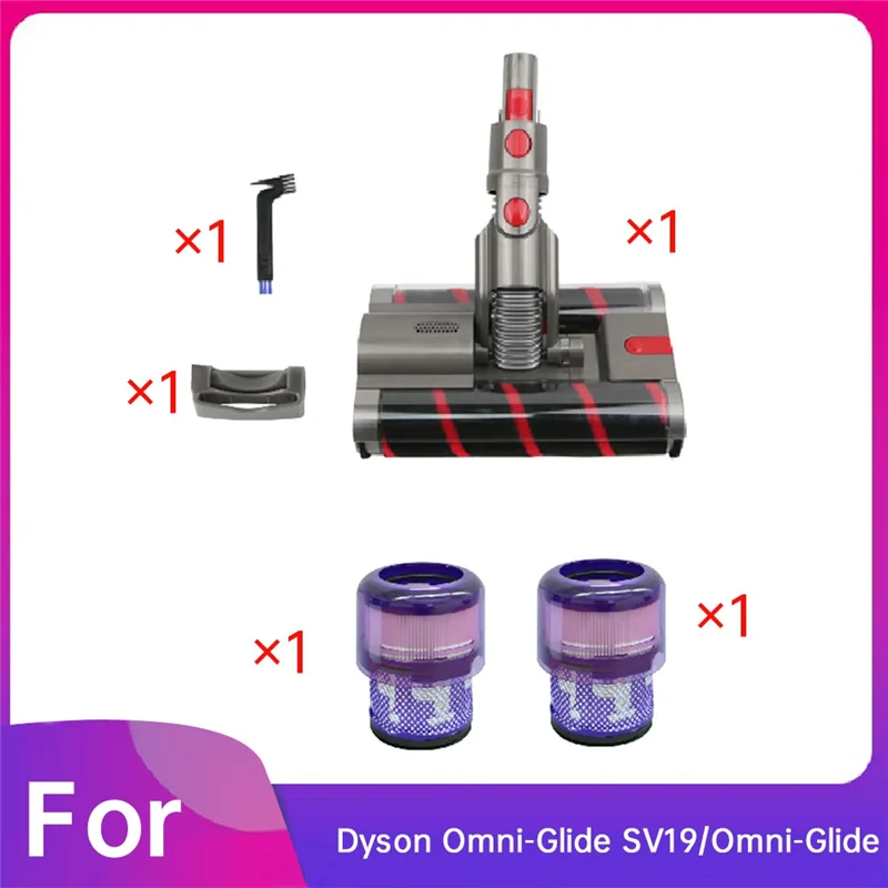 

ABZA-For Dyson Omni-Glide SV19 Robot Vacuum Replacement Soft Replacement Soft Roller Cleaner Head Double Roller Brush