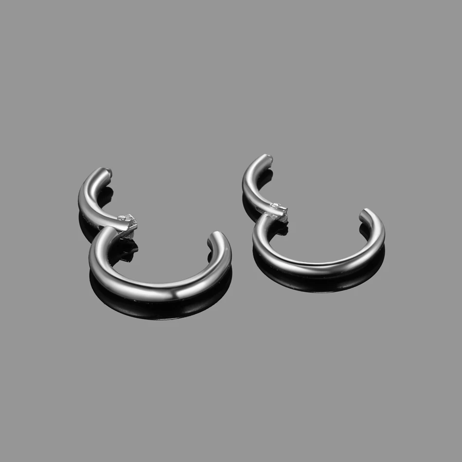 10pcs Hinged Segment Nose Ring Stainless Steel Nose Hoop Septum Clicker Piercing Lip Ear Cartilage Helix Body Piercing Jewelry