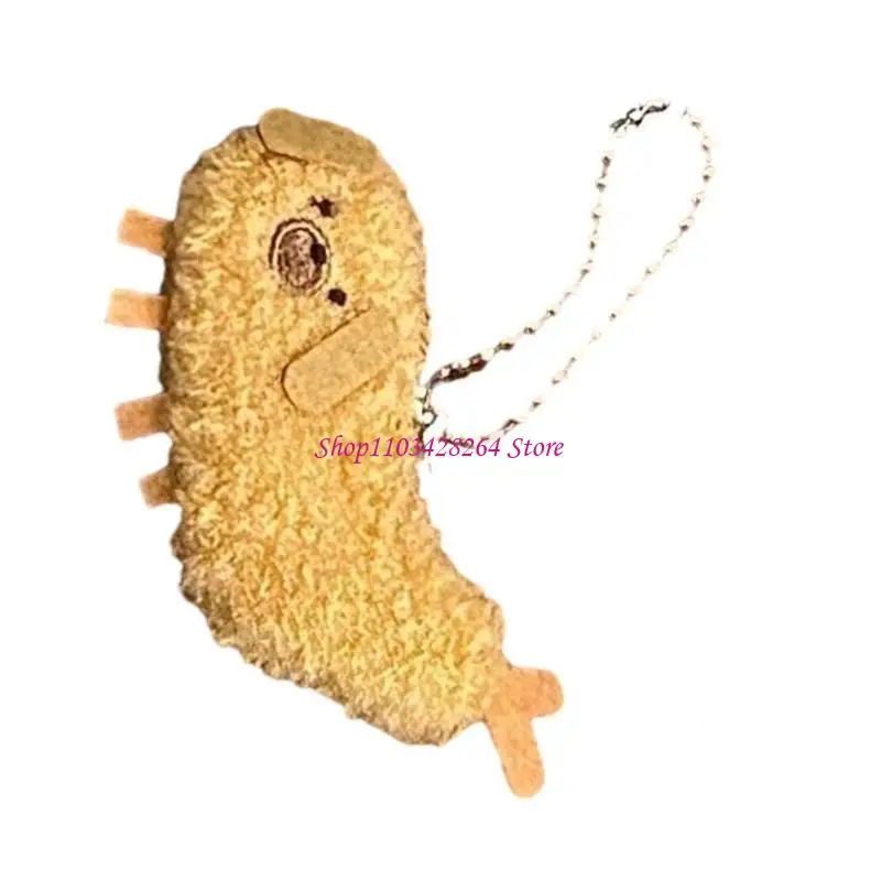 Portachiavi in ​​​​peluche Bambola in peluche, Cartoon Tempura Gnocchi Portachiavi in ​​peluche Ciondolo Portachiavi Accessori