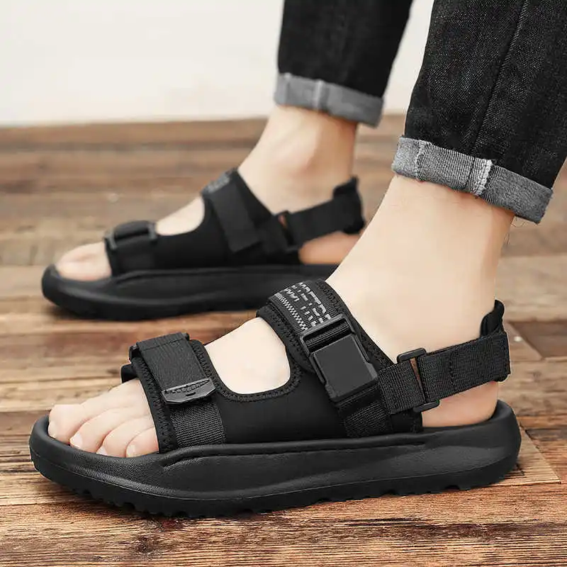 

Нескользящие легкие мужские кроссовки, размеры 48, пляжные тапочки, сандалии, 42, спортивные кроссовки для закусок, праздничная обувь Tenks