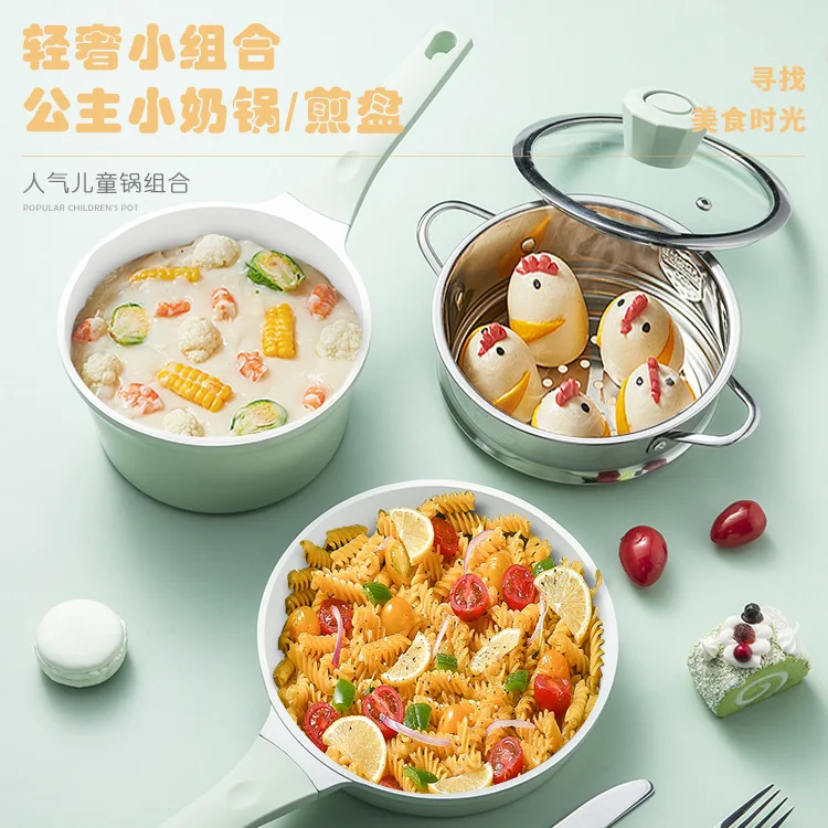 

Non-stick Uncoated Instant Noodle Pot, Baby Food Supplement Pot, Ceramic Cooking, One Japanese-style Small Milk Pot