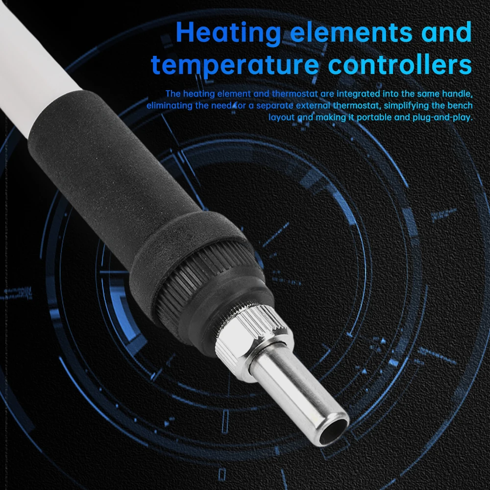 Imagem -02 - Ferro de Solda Profissional Solda Penwelding Tabela Handle Temperatura Ajustável Ferramentas de Solda Doméstica dc 1226v 72w T12