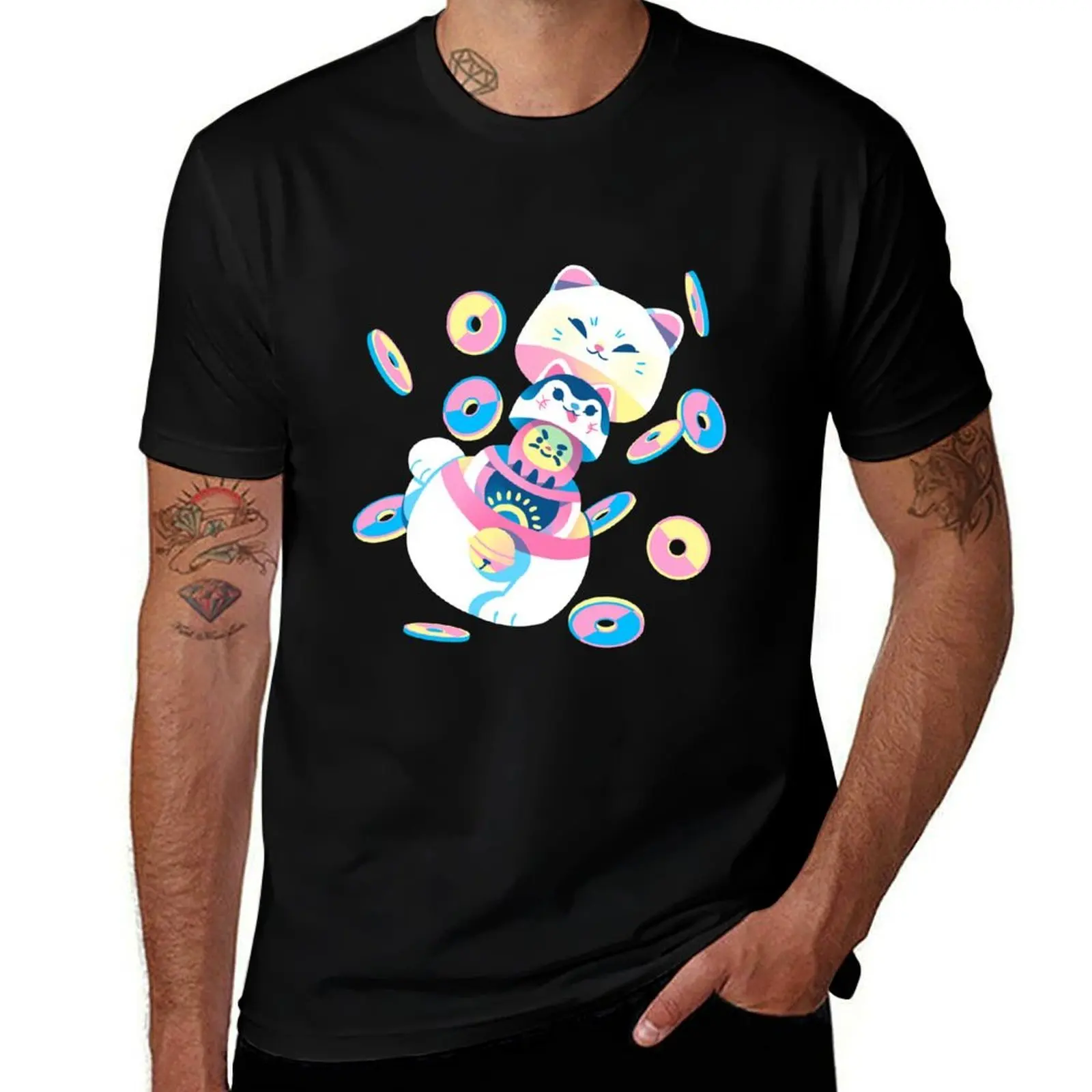 

Matryoshka Maneki Neko T-Shirt funny t shirts man t shirts for man pack white T-Shirt