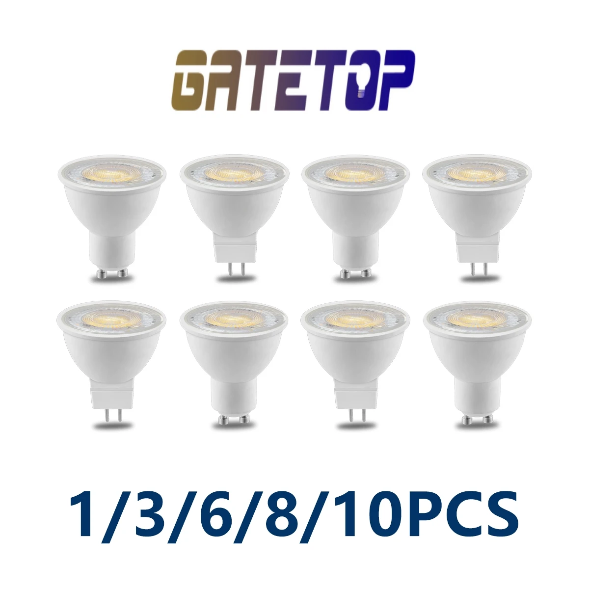 1-10PCS GU10 GU5.3 LED spotlight Bulb MR16 220V highlight 3W 5W 6W 7W Suitable for kitchen, bathroom, living room and office