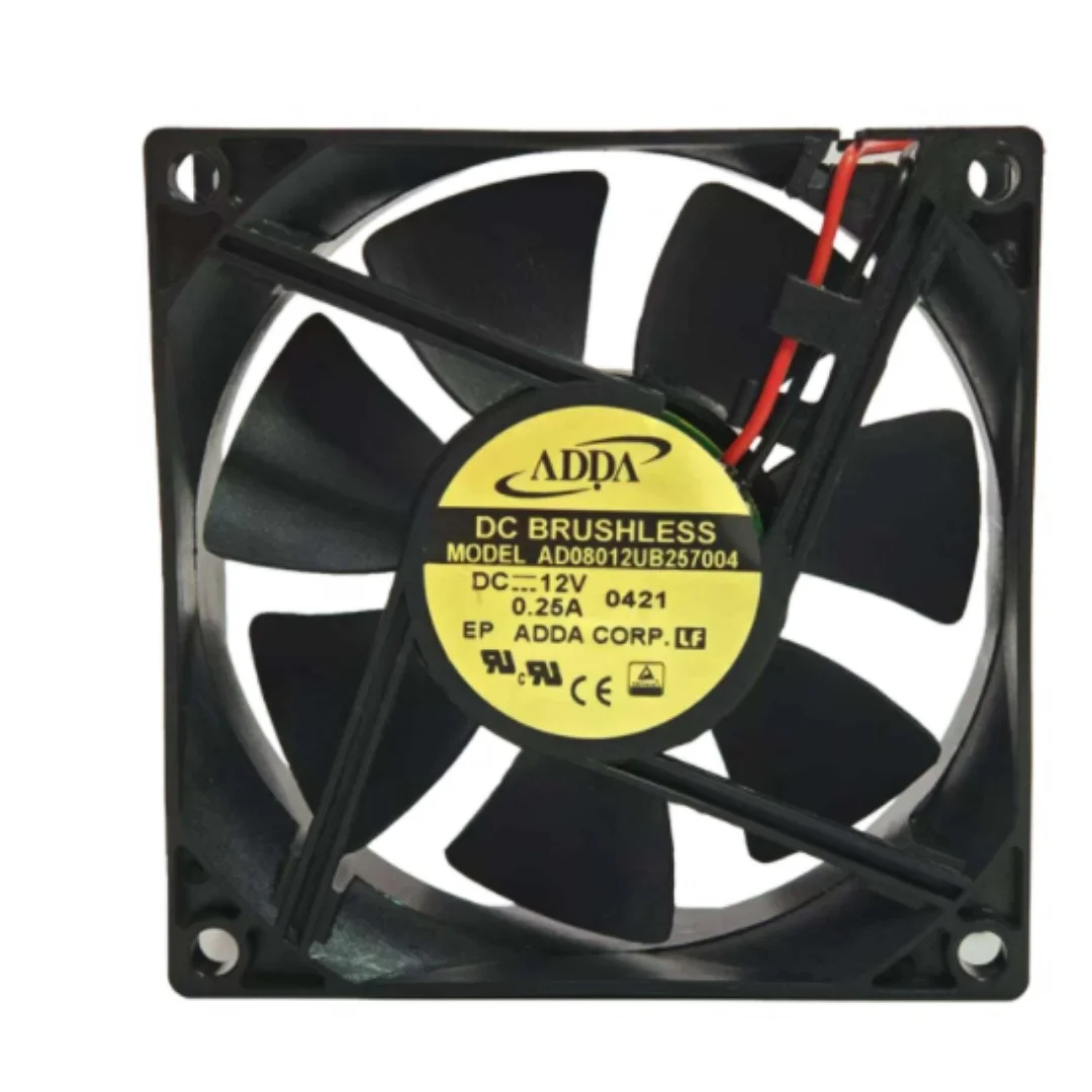 

ADDA AD08012UB257004 DC 12V 0.25A 80x80x25mm 2-Wire Server Cooling Fan