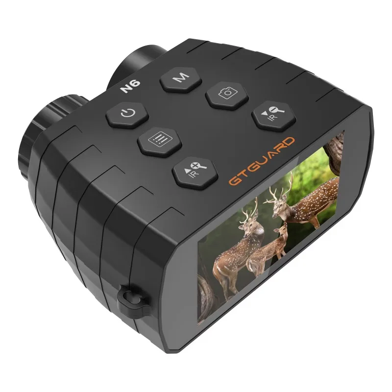 N6  Night Vision Scope Supports 1080P Recording& 5x Zoom&OSD Menus in 12 Languages& and a Rugged ABS Body&  for Hunting.
