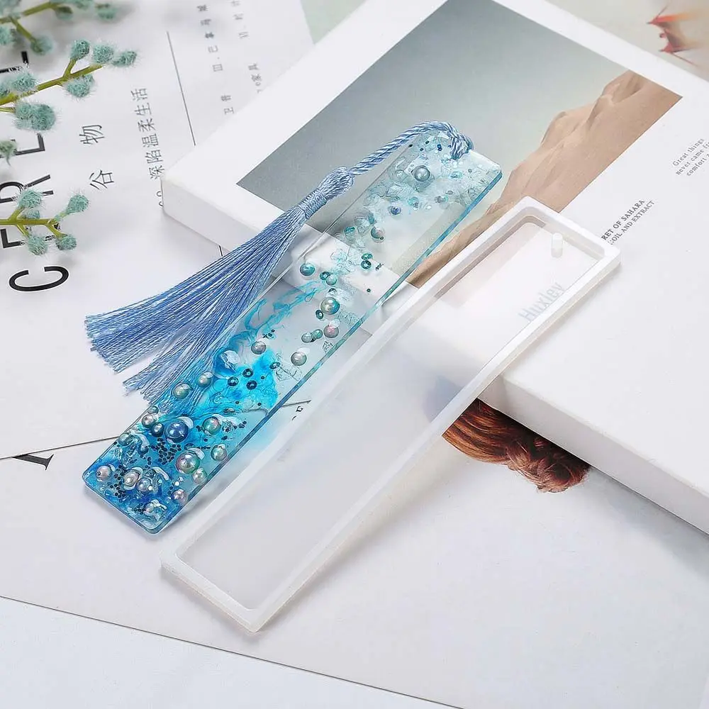 

Mirror Effect Handmade Rectangle DIY Silicone Equipments Mould Making Jewelry Tools Bookmark Mold