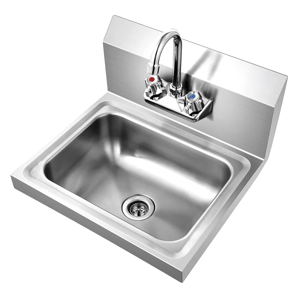 

17" x 15" 304 Stainless Steel Wall Mounted Hand Sink.NSF Certified.Durable Easy to Install.Commercial Grade.Ideal