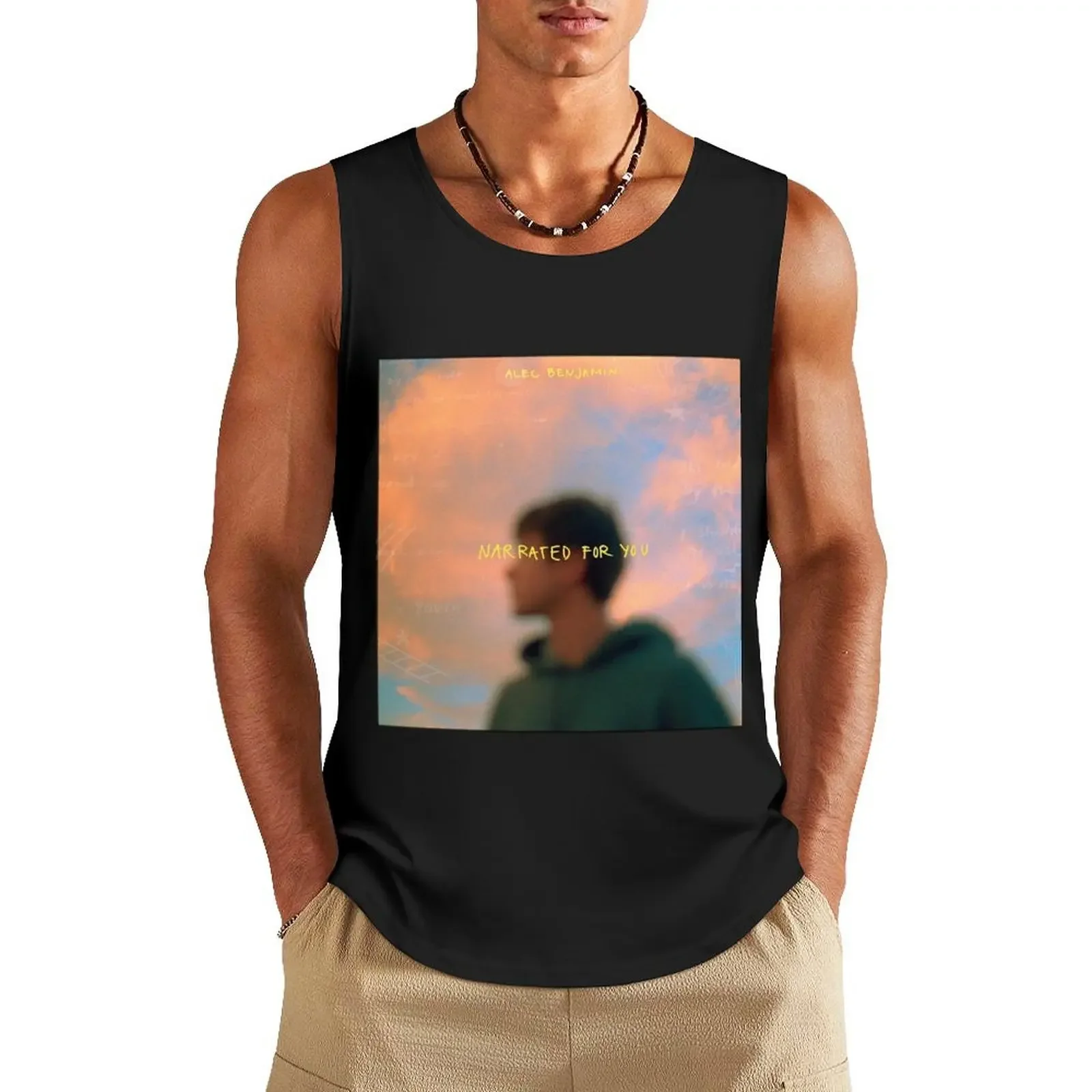 narrated for you. Tank Top men clothes Vest men gym clothing Men's vest