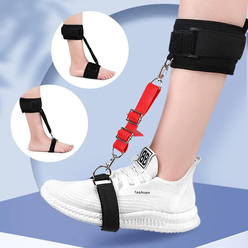 Foot Ankle Joint Correction Ligament with Loops Achilles Tendon Stretching Belt Foot Drop Corrector Training Belt