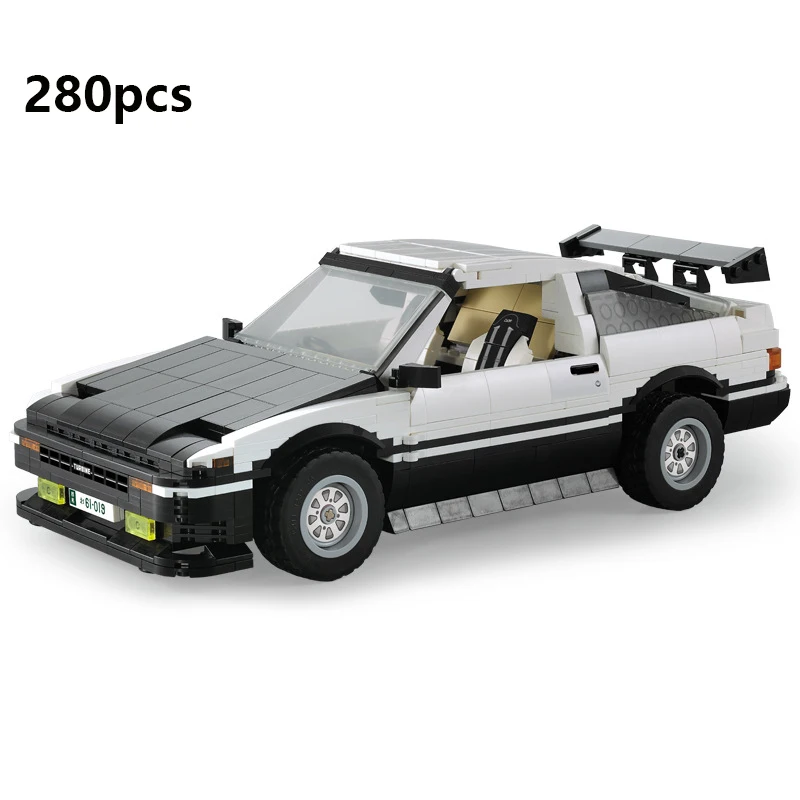 Cada Initial D Racing Car Bricks Model Assembled Building Blocks Street View Japanese Parking Lot Bricks Set Toys Gift for boys