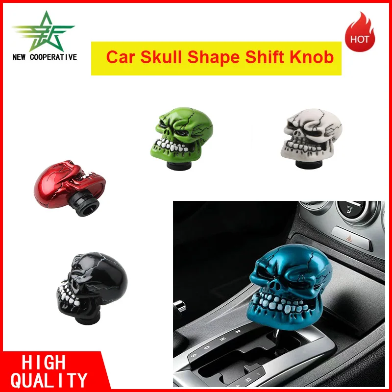 Car Modification Personalized Gear Head Skull Manual Transmission Shift Knob Car Skull Shift Knob