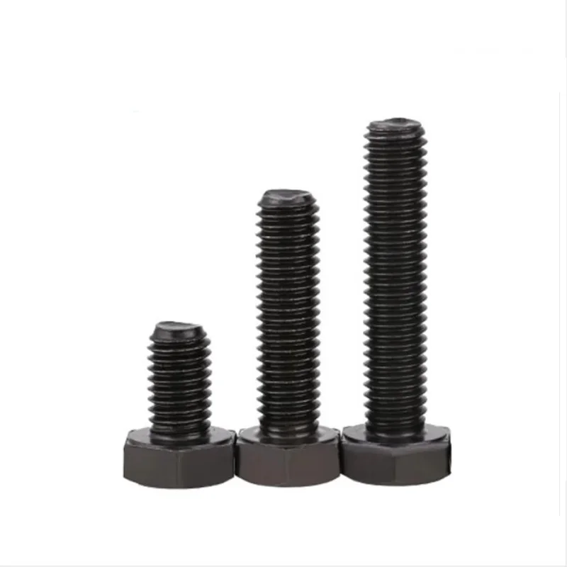 Black M3 M4 M5 M6 Hex Bolts 304 Stainless Steel Hex Head Cap Screws Full Thread 6 8 10 15 20 30 40 50 60 70 80mm Length