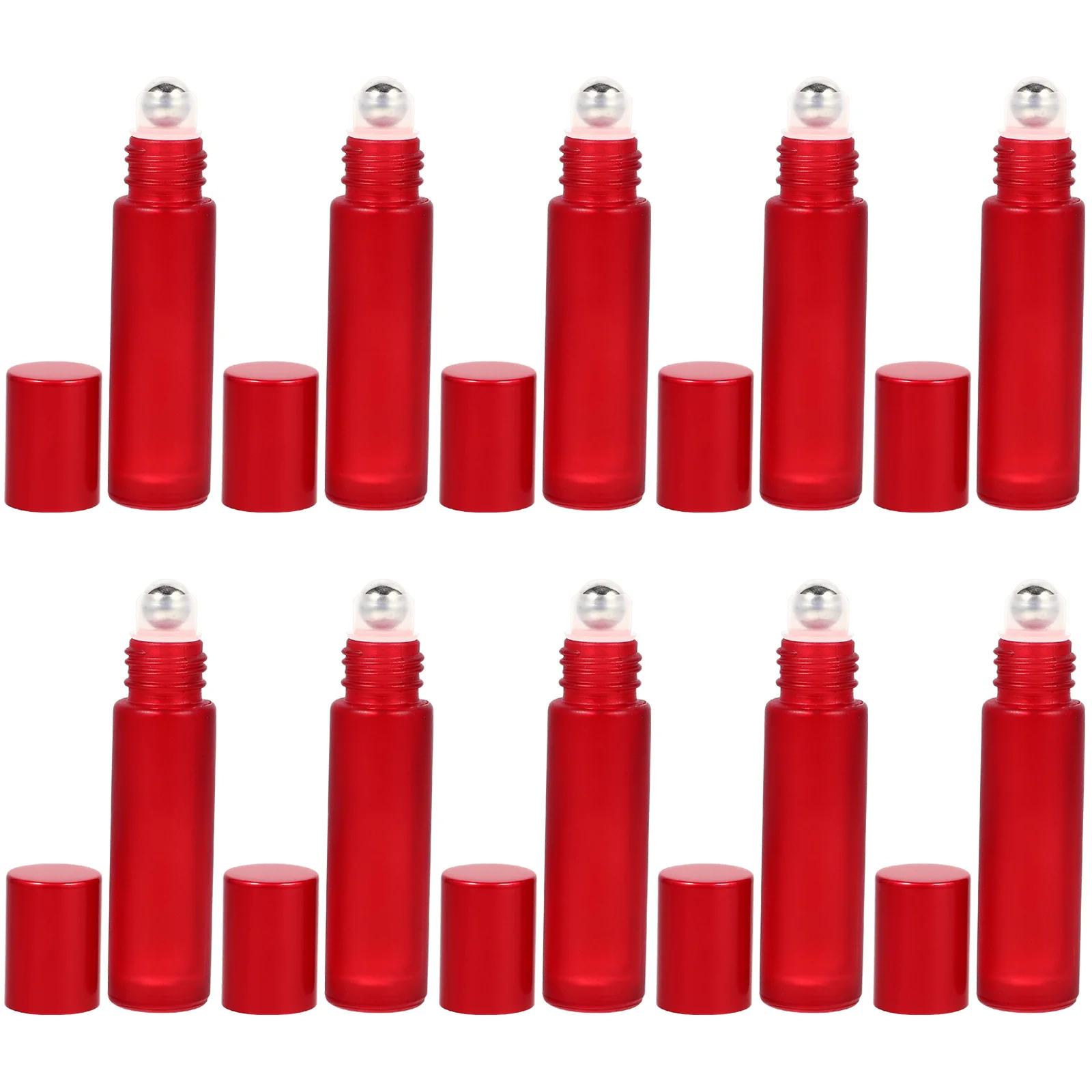 10 قطعة 10 مللي زجاجات كرة دوارة زجاجية حاويات متينة قابلة لإعادة الملء لفة على زجاجات حاوية كروية دوارة #3