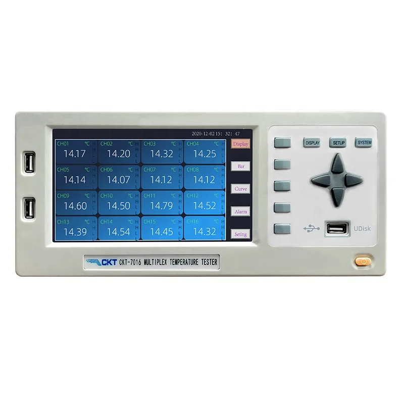 

CKT-7008 Data Logger Measuring Temperature, Humidity, Pressure, Resistance, DC Voltage with 8 channels