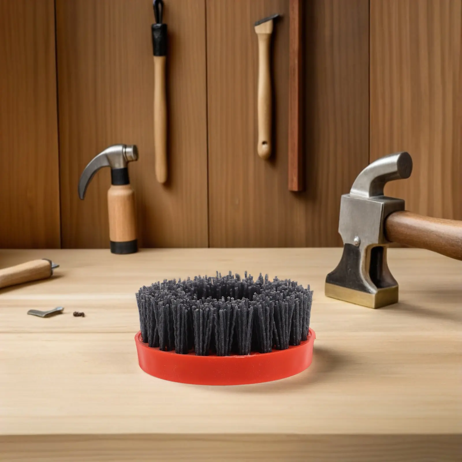 High Efficiency Stone Polishing Brush 58 Inner Diameter Abrasive Nylon Bristles Rust Removal Surface Prep Tool view 6