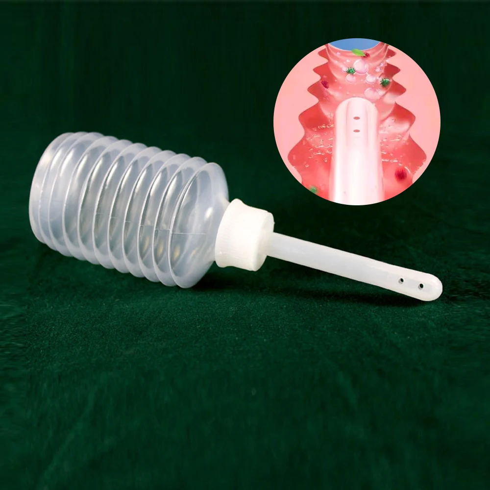 1-10pcs Disposable Retractable Wash Cleaning Anus Clean irrigator Care 200ML 8 Holes Vaginal Anal Douche