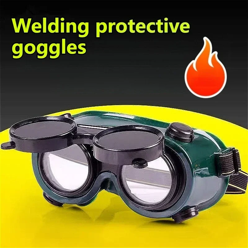 Protective Glasses Portable Welding Goggles Safety Protection Accessories Anti-glare Protective Welding Glasses Chemical Goggles