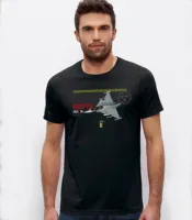 Swedish Air Force Saab JAS 39 Gripen Fighter T-Shirt 100% Cotton O-Neck Summer Short Sleeve Casual Mens T-shirt Size S-3XL