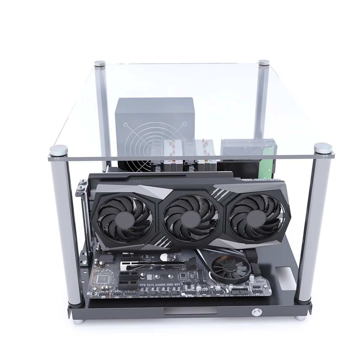 

AA87C PC Test Open Chassis Rack Bench Open Frame DIY Gaming Computer Open Case Support Motherboards ATX MATX