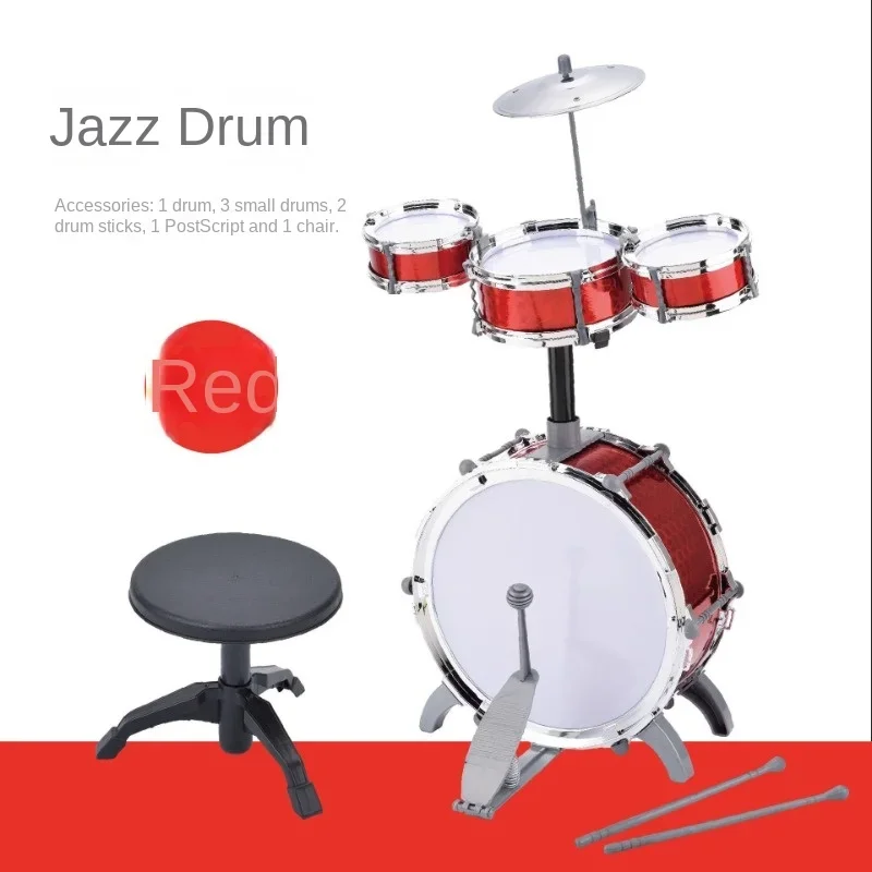 large educational children's drum kit toy simulation jazz drum