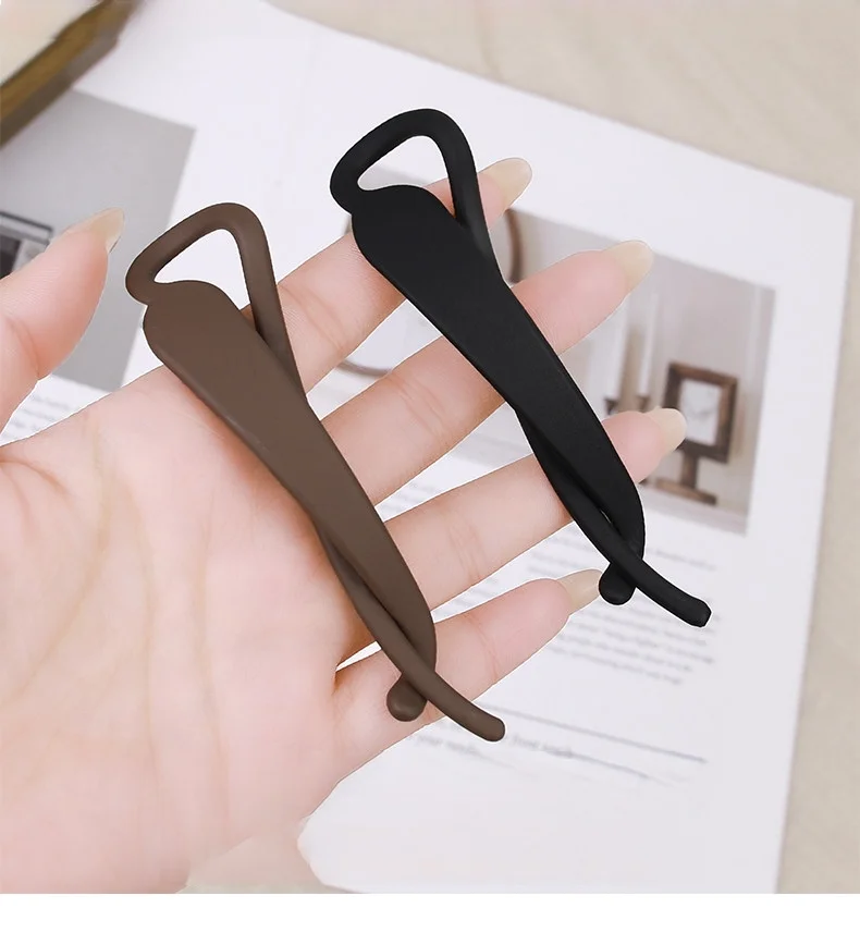 Eleganter, schlichter Bananenclip für vertikale Pferdeschwänze – Haaraccessoire für Damen – Detail 8