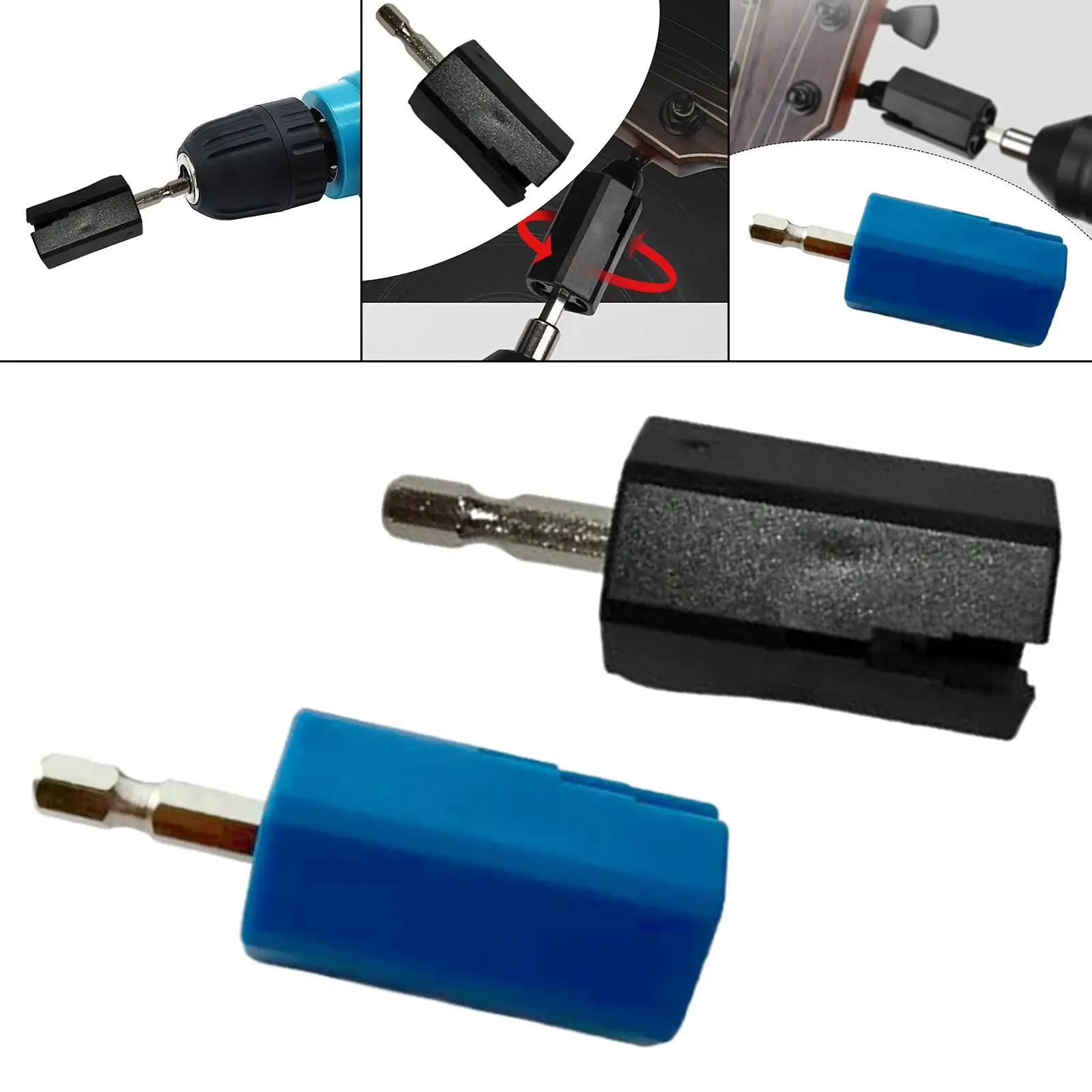 Drill Bit String Peg Winder Hex Electric Drill Accessories Multipurpose Guitar String Winder Head for All String Instruments