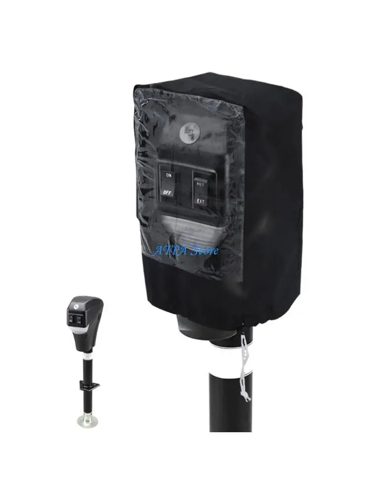 

U13C Universal Trailer Tongue Jacks Protector Clear PVC Window for Visibility Waterproof