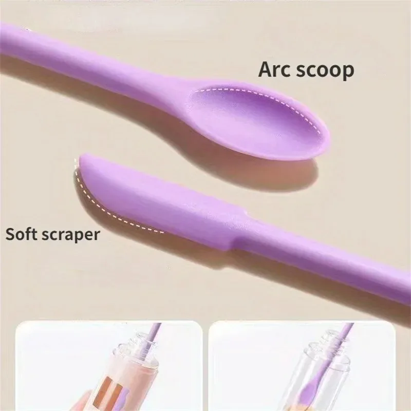 1/2Pcs mini silicon shovel, cosmetic cosmetic scraper small scraper, reusable, beauty supplies, beauty accessories