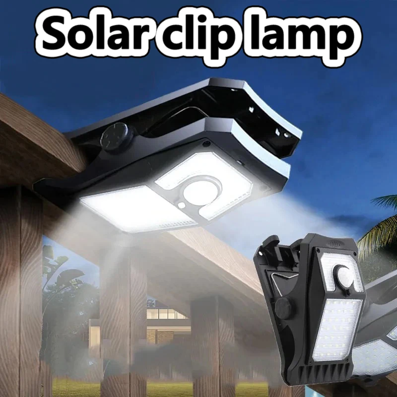 

Solar Clamp Lamp IP65 Waterproof LED High Brightness Outdoor Courtyard Human Body Induction Lighting Garden Decorative Wall Lamp