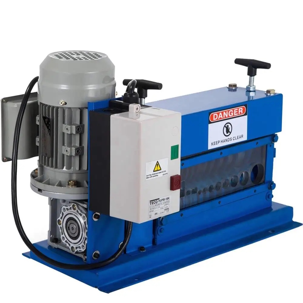 

Automatic Wire Stripper Machine for 18 AWG Copper Wire 11 Channels 10 Blades Portable Cable Stripping Tool 75ft per Minute