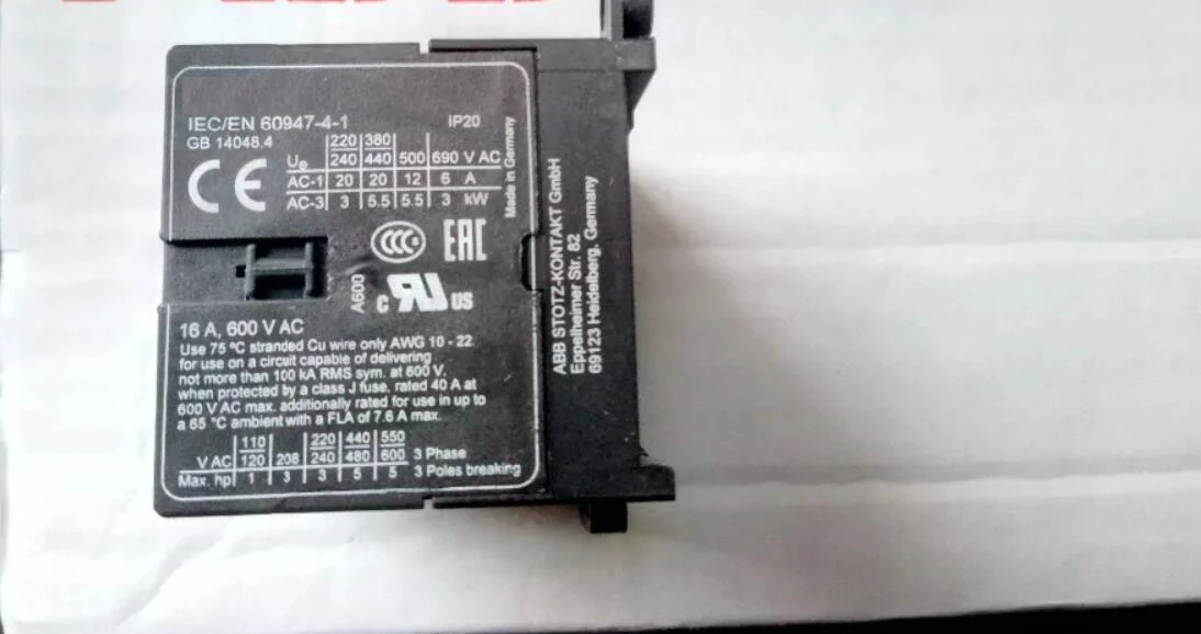 

IEC/EN 60947-4-1 (wide foot) 24V warmly for 1 year 1pcs