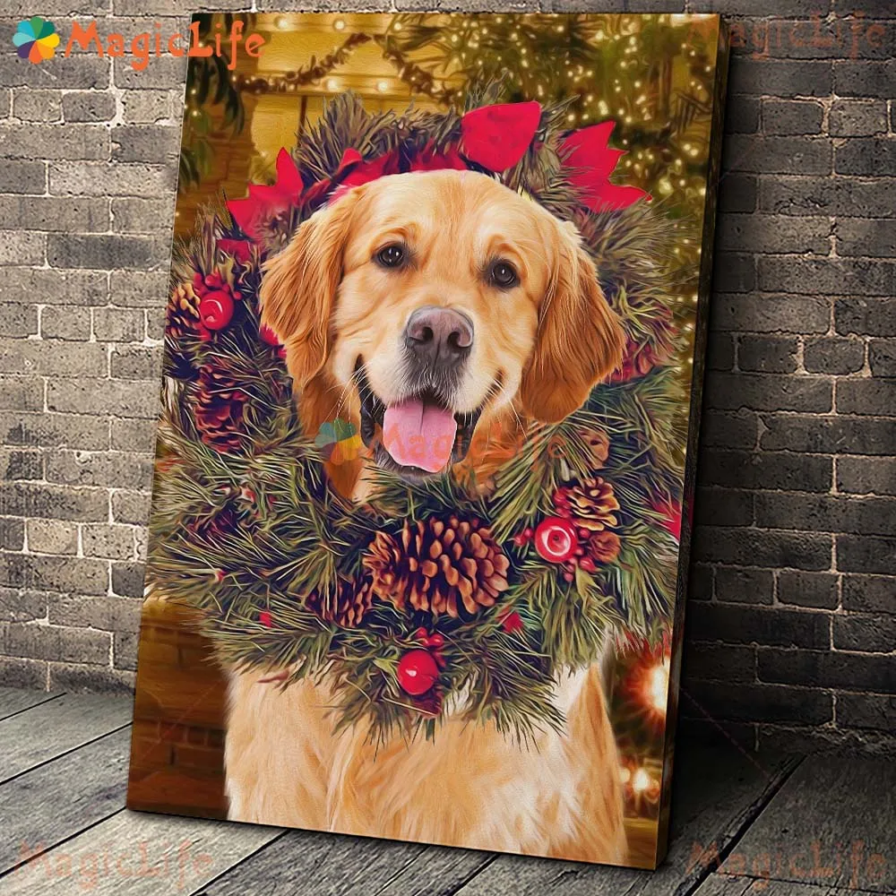 Custom Royal Animals Vintage Pet Dog Cat Poster Wall Art Canvas Painting Wall Pictures For Living Room Decor Gift Unframed
