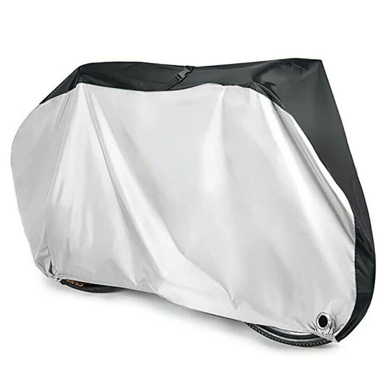 Bike Cover 210T Outdoor Storage Waterproof Snow and Rain Cover UV Protector Dust Protector Bicycle Cover with Membrane