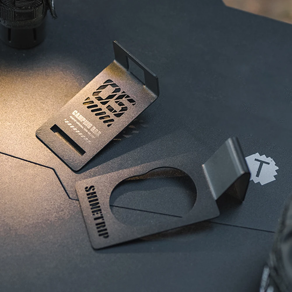 علبة الغاز معلقة هوك الفولاذ المقاوم للصدأ التخييم الغاز شماعات كليب المحمولة خزان الغاز السنانير لطاولة التخييم IGT #5