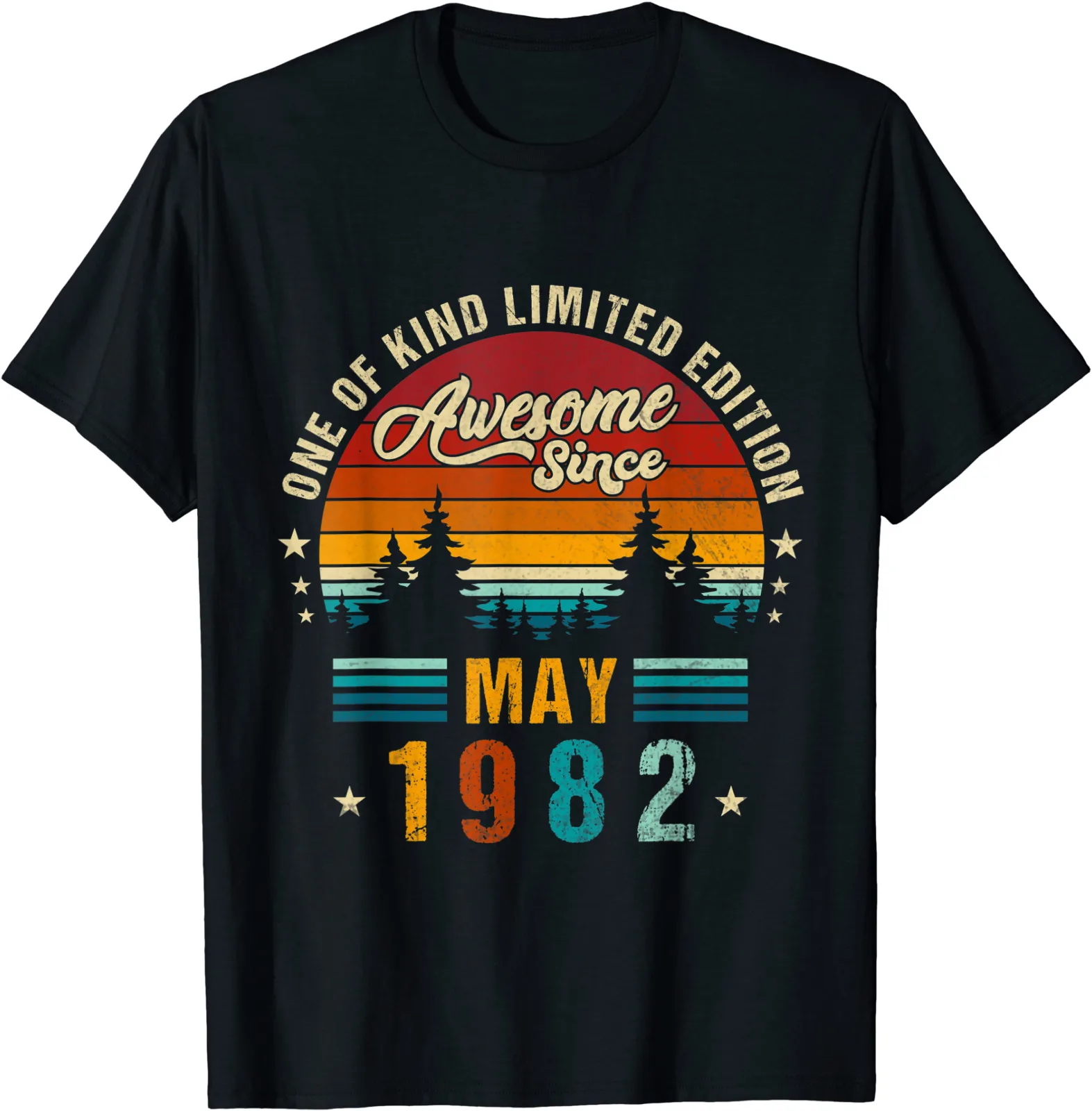 Vintage 40th Birthday Awesome Since may 1982 epic legend T-SHIRT Christmas Gift