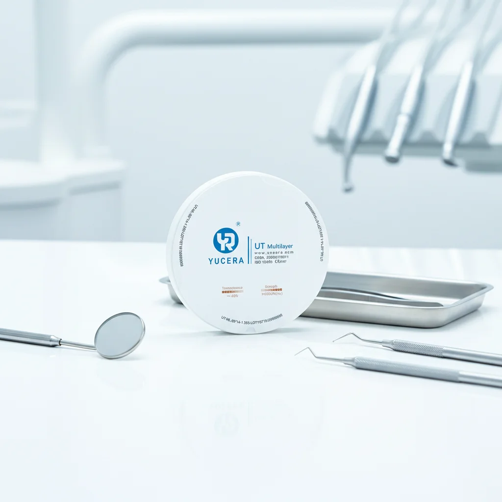YUCERA UT Mehrschichtige Zirkonoxid-Scheibe Hohe Transluzenz Premium Dentallabor CAD/CAM Zirkonoxid-Block